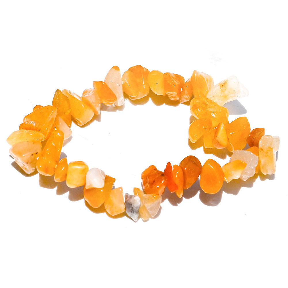 Yellow Jade Chip Bracelets GEMROCKY-Bracelets-GEMROCKY