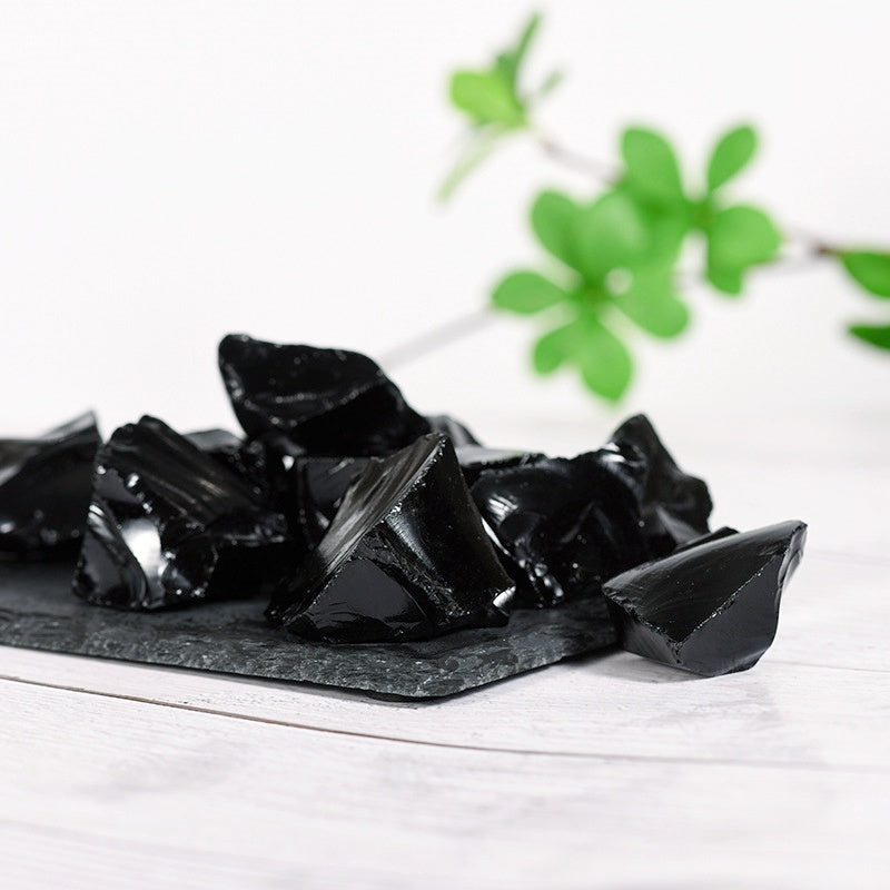 Black Obsidian Rough Stones GEMROCKY-Mineral Specimens-GEMROCKY