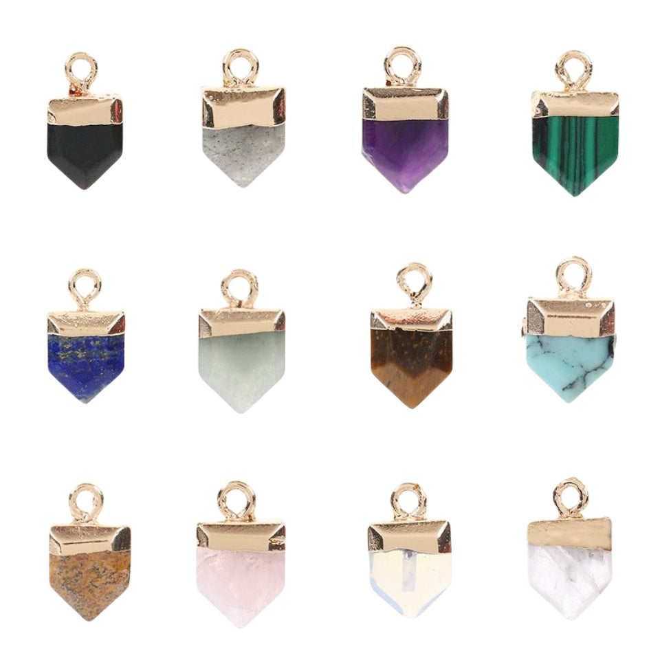 Crystal Triangle Arrow Pendants for Necklace GEMROCKY-Jewelry-